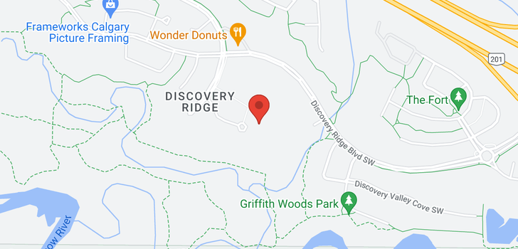 map of 425, 20 Discovery Ridge Close SW